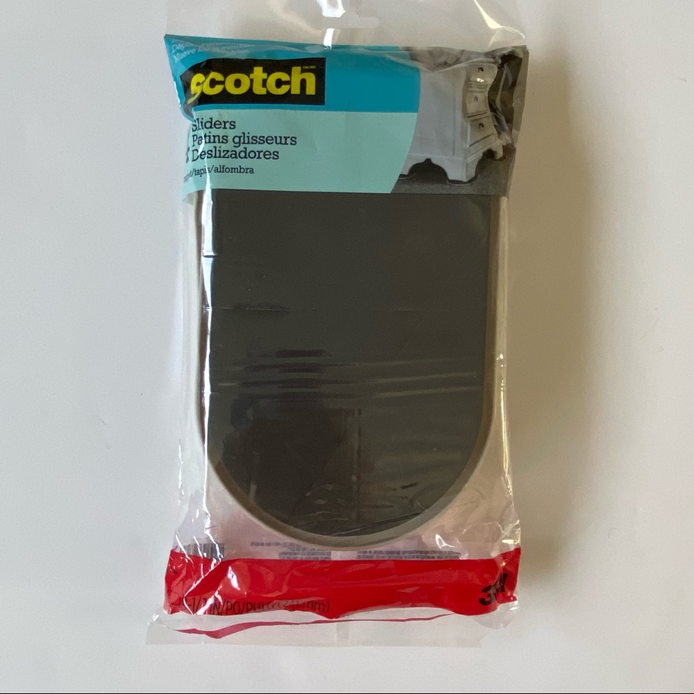 Scotch Super Sliders 9 1/2"x5 3/4" Reuse XL Heavy Furniture Sliders Carpet